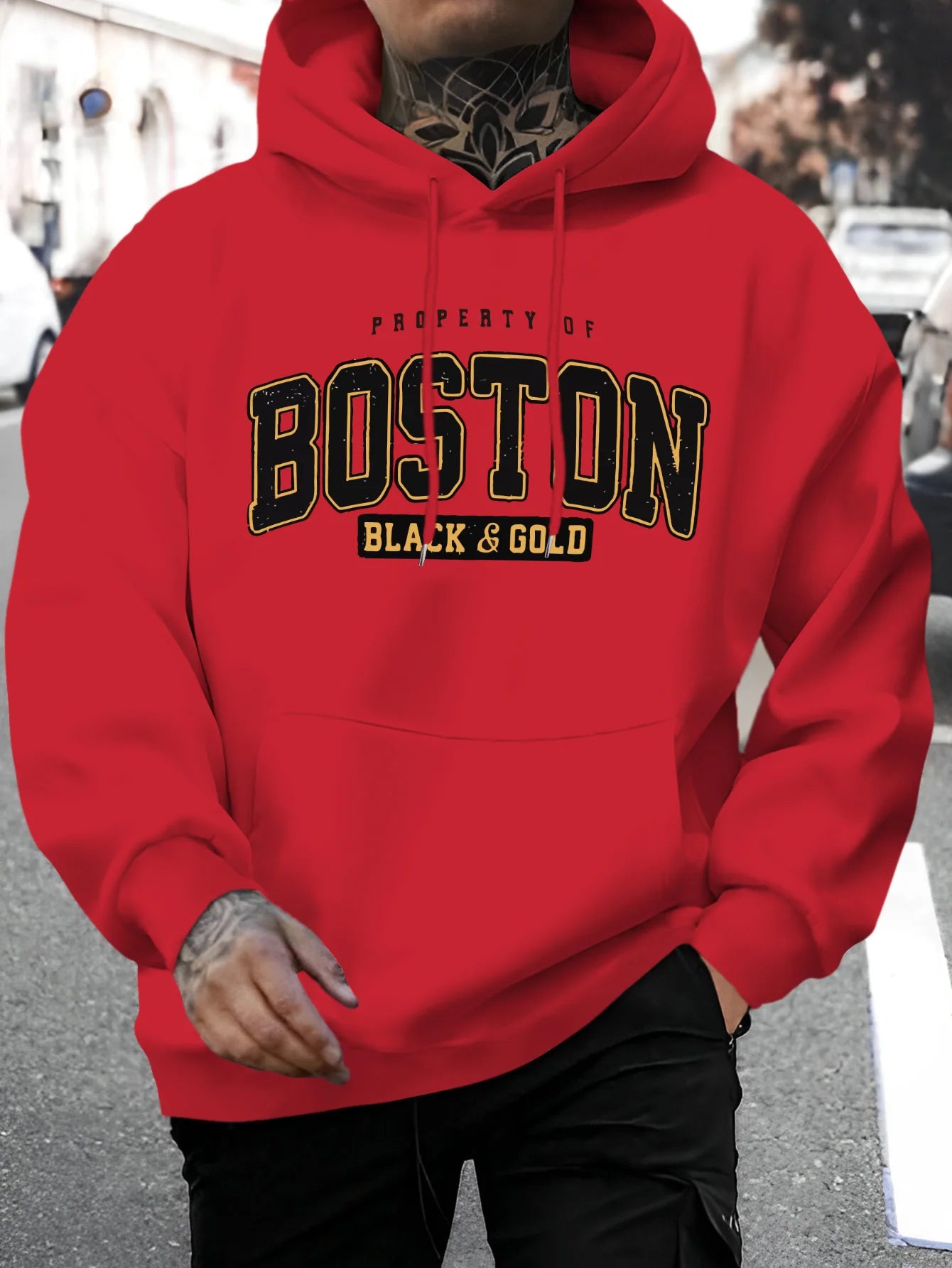 HoodLuxe™ Boston Street Hoodie – Modern Fit for Everyday Hustle