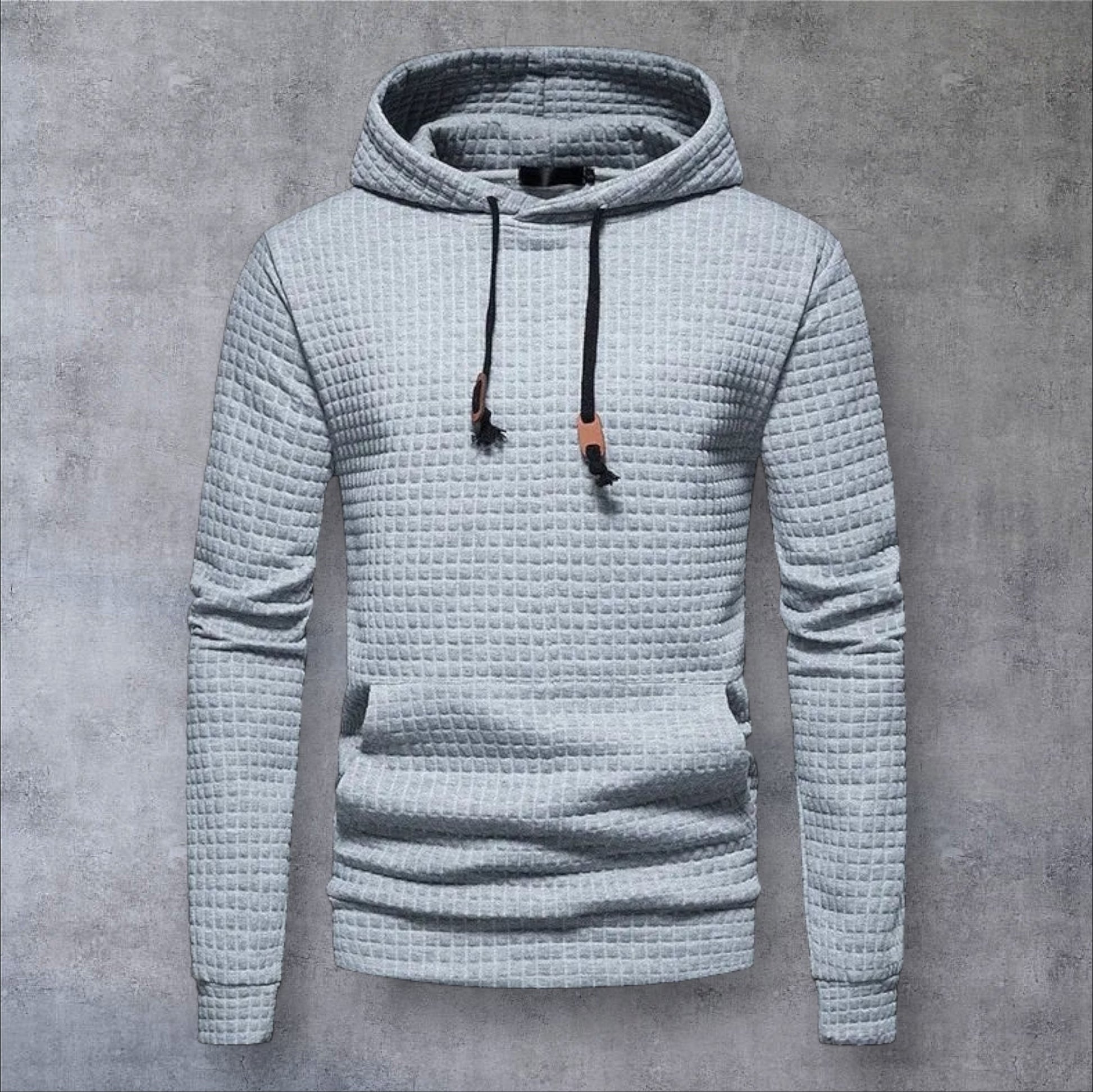 HoodLuxe™ Checkered Sports Hoodie – Men’s Casual Outdoor Fit for Autumn/Winter