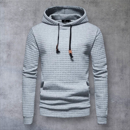 HoodLuxe™ Checkered Sports Hoodie – Men’s Casual Outdoor Fit for Autumn/Winter