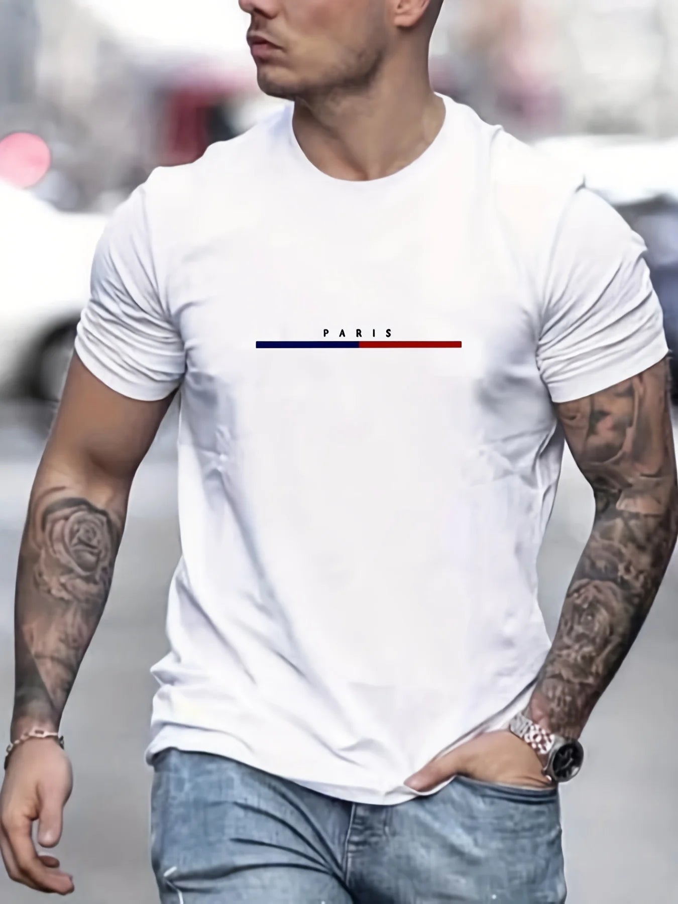 HoodLuxe™ Paris Print Hoodie – Urban Autumn Look for Men