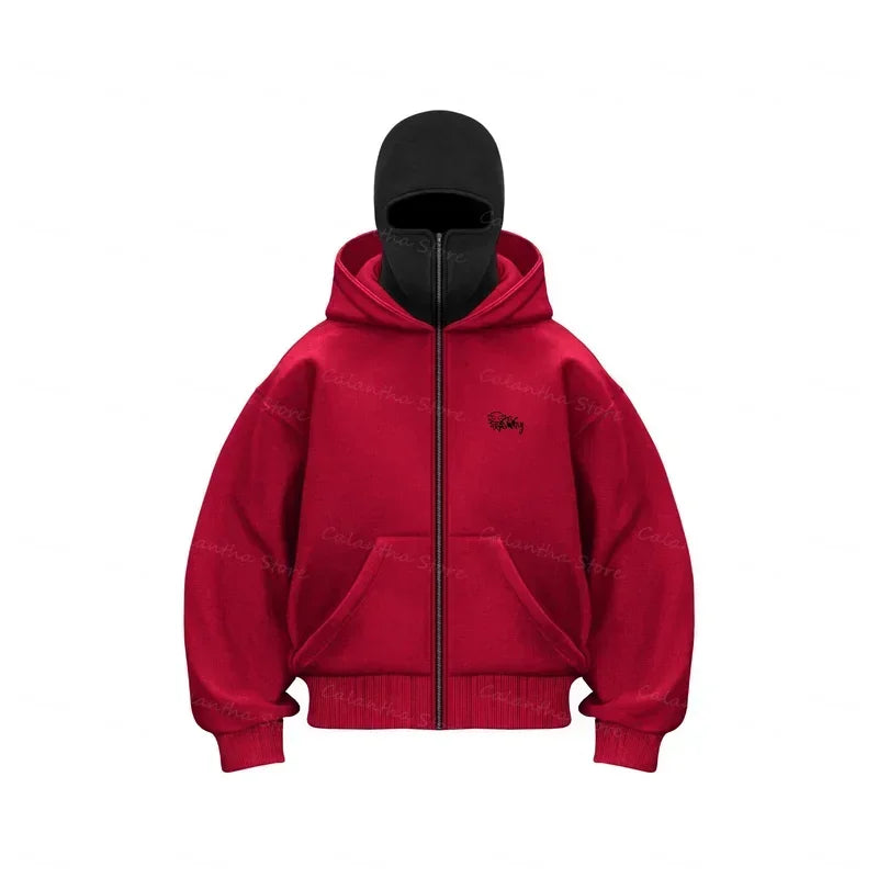 Hoodluxe™ Men's Winter Hoodie with Balaclava Mask