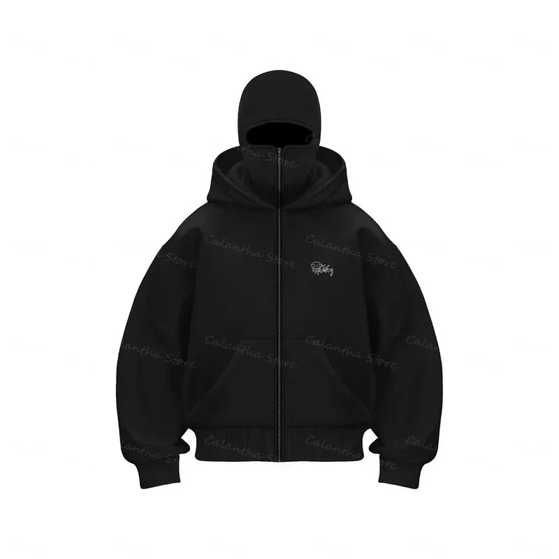 Hoodluxe™ Men's Winter Hoodie with Balaclava Mask
