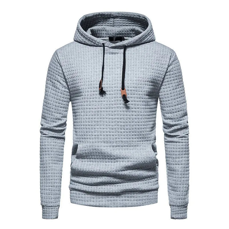 HoodLuxe™ Checkered Sports Hoodie – Men’s Casual Outdoor Fit for Autumn/Winter