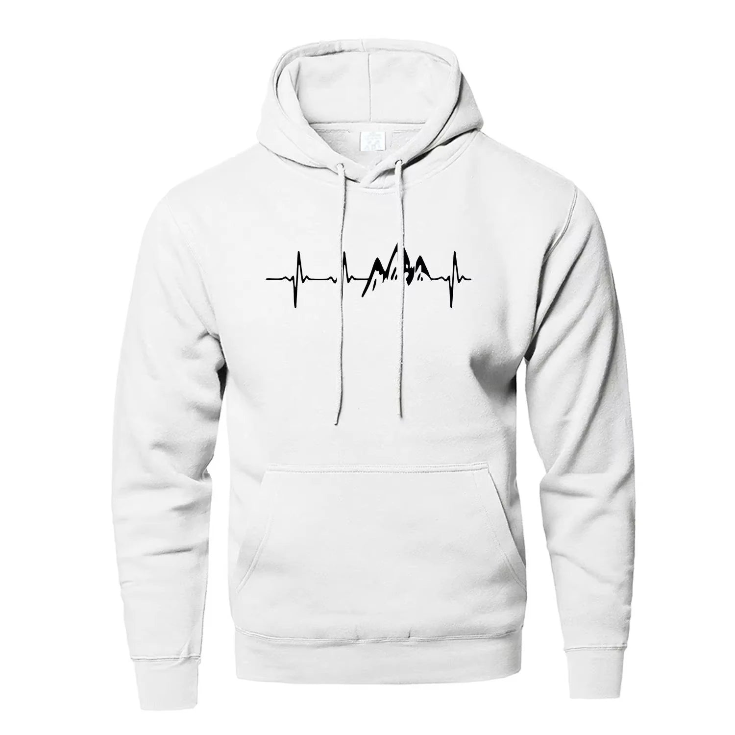 HoodLuxe™ Mountain Heartbeat Hoodie – Stylish Teen Sweatshirt for Autumn Adventures
